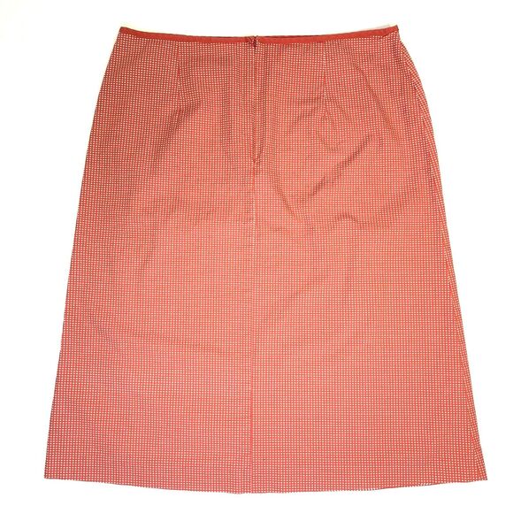 Y2K Vintage GAP A Line Skirt Red White Check Lightweight Knee Length Size 4 - Picture 2 of 6